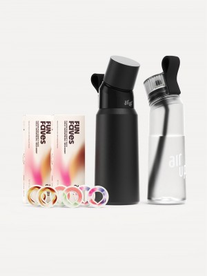 Black Air Up Harmony Bundle Twist Pro Pitch Black 28oz Twist Pearl White 22oz Bottles Ireland | 1286KIPQM
