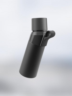 Black Air Up Twist Pro Steel Bottles Ireland | 1724PYTKV
