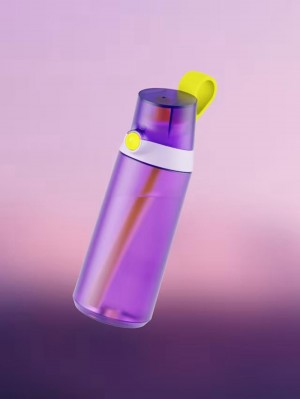 Purple / Bright Yellow Air Up Click 600ml Bottles Ireland | 0681ZDJOS