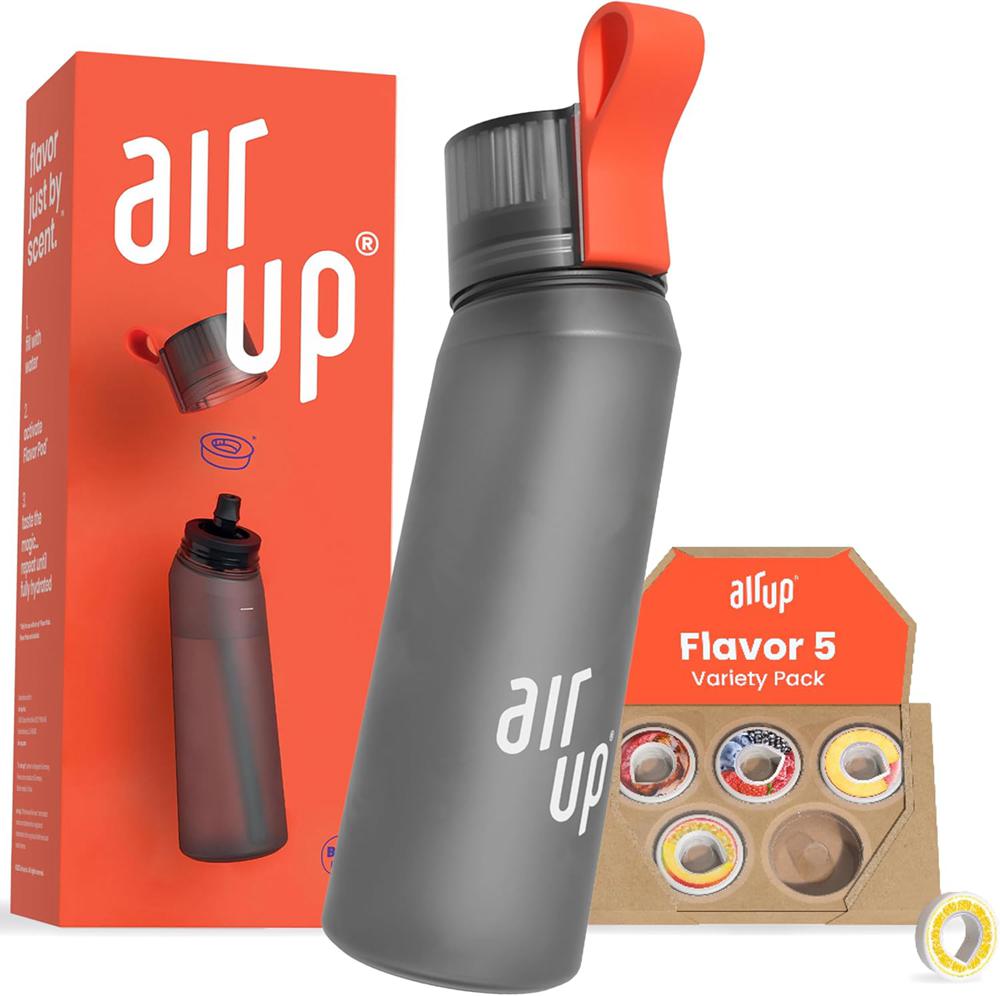 Charcoal Grey Air Up (22 oz) 5 scent pods & straw Bottles  Ireland |  4258BMZGC
