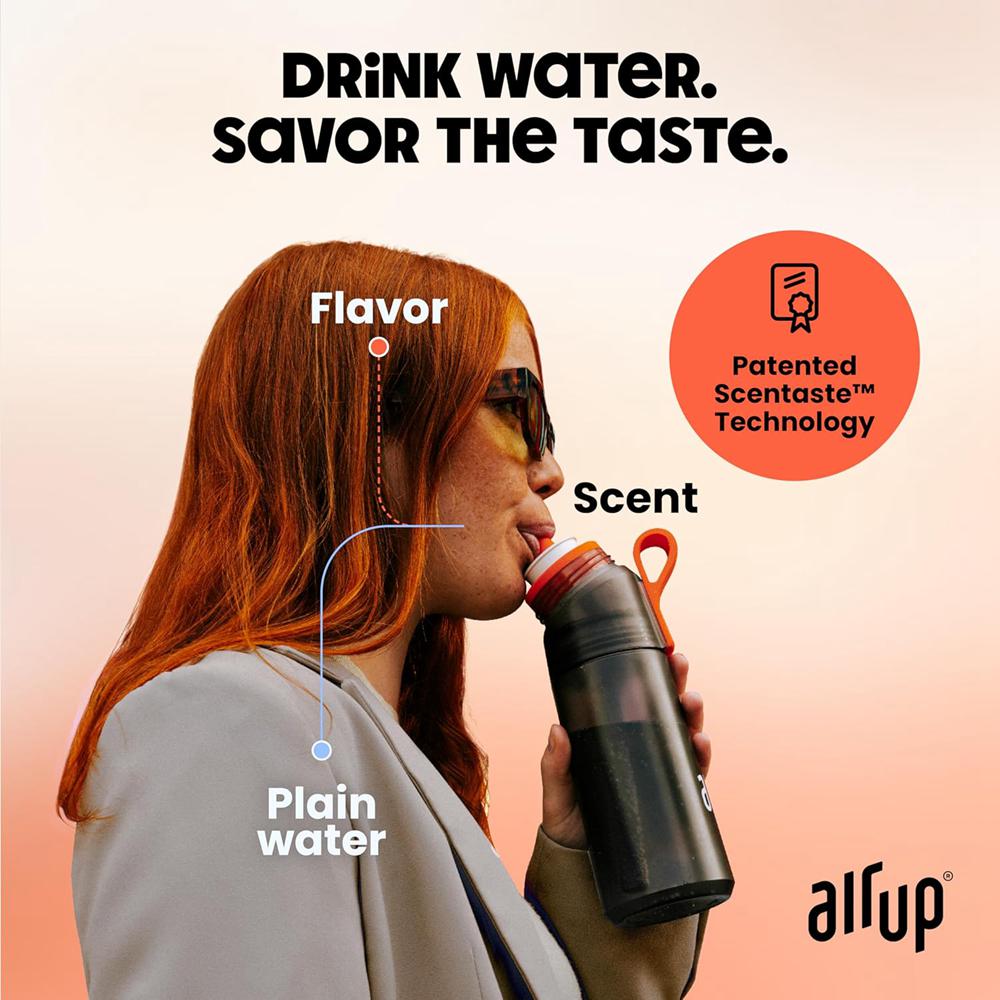 Electric Orange Air Up (22 oz) 5 scent pods & straw Bottles  Ireland |  3025GVUIK