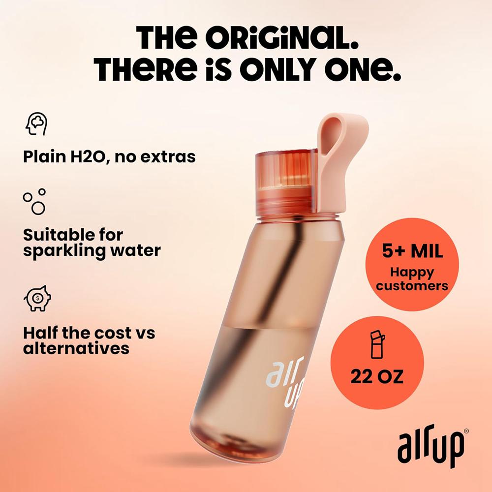 Electric Orange Air Up (22 oz) 5 scent pods & straw Bottles  Ireland |  3025GVUIK