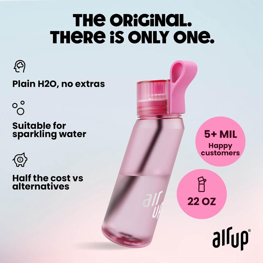 Hot Pink Air Up (22 oz) 5 scent pods & straw Bottles  Ireland |  5480MTPXB