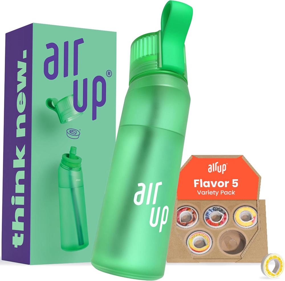 Vibrant Green Air Up (22 oz) 5 scent pods & straw Bottles  Ireland |  3891WKZON